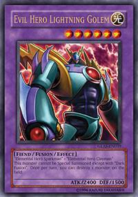 Evil Hero Lightning Golem GLAS-EN039 card from Gladiator's Assault