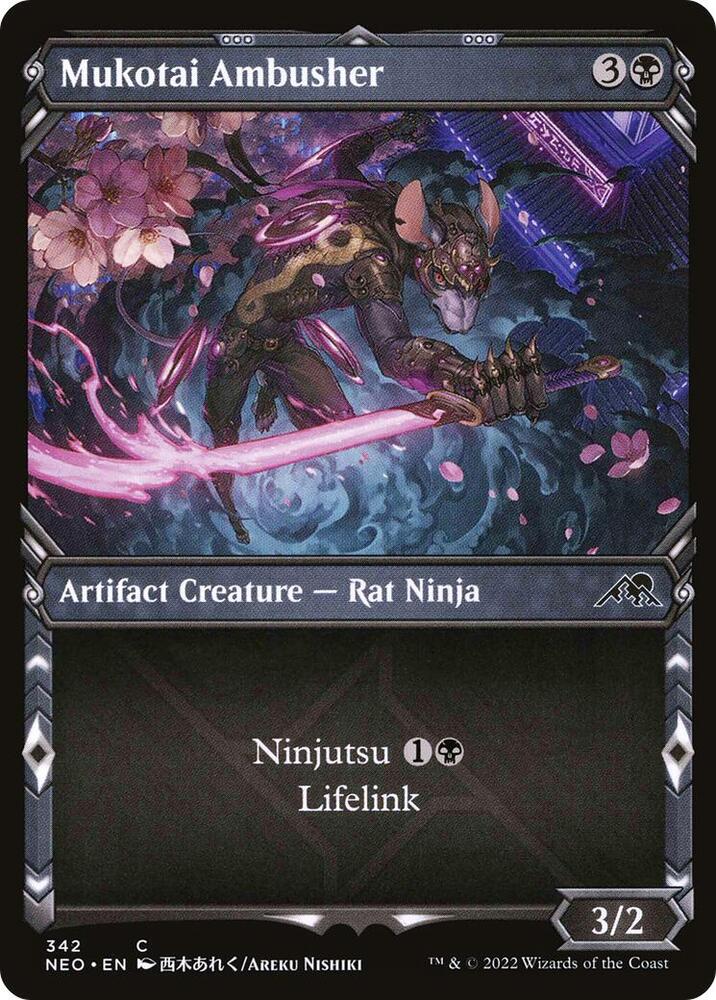 Mukotai Ambusher (Showcase) 342 card from Kamigawa: Neon Dynasty