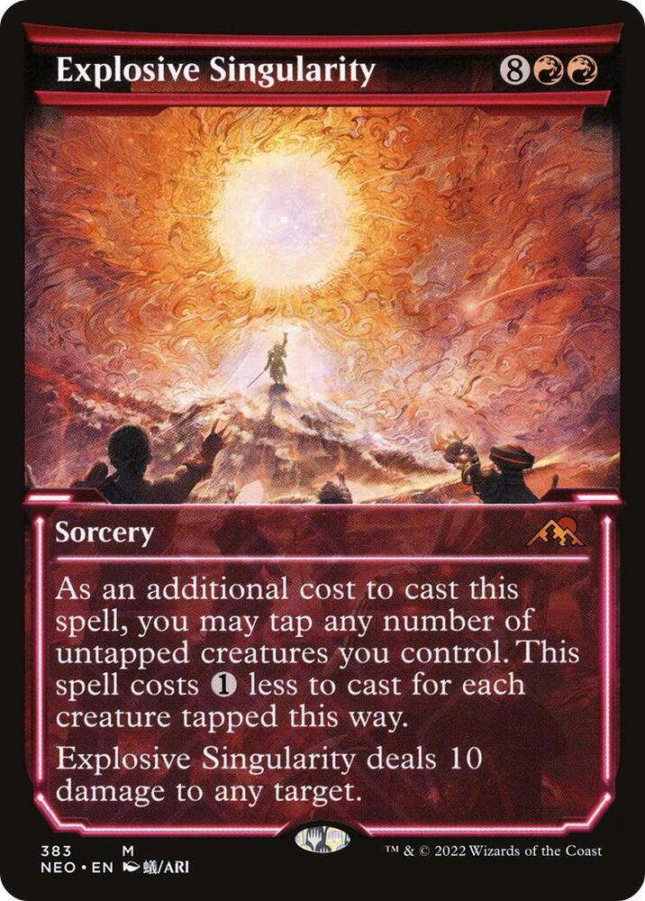 Explosive Singularity (Showcase) 383 card from Kamigawa: Neon Dynasty