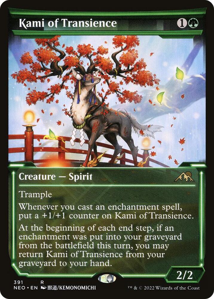Kami of Transience (Showcase) 391 card from Kamigawa: Neon Dynasty