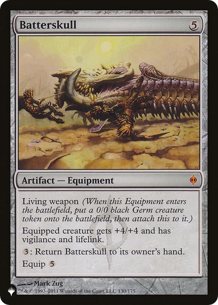 Batterskull 130/175 card from The List Reprints