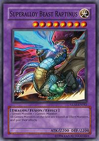 Superalloy Beast Raptinus GLAS-EN042 card from Gladiator's Assault
