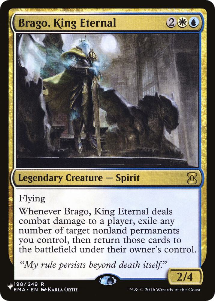 Brago, King Eternal 198/249 card from The List Reprints