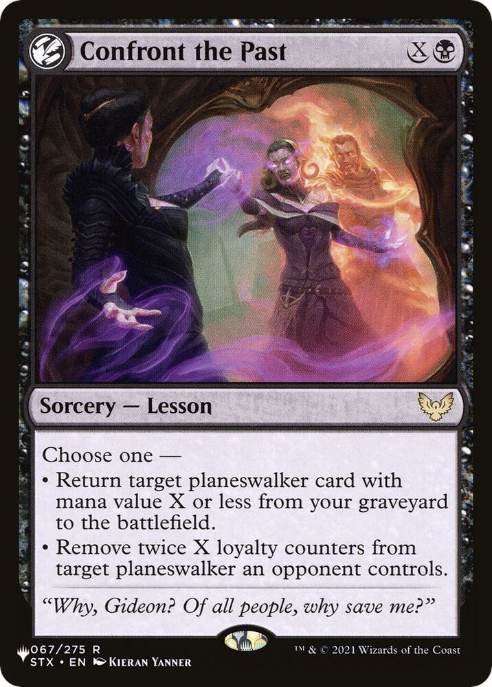 Confront the Past 067/275 card from The List Reprints