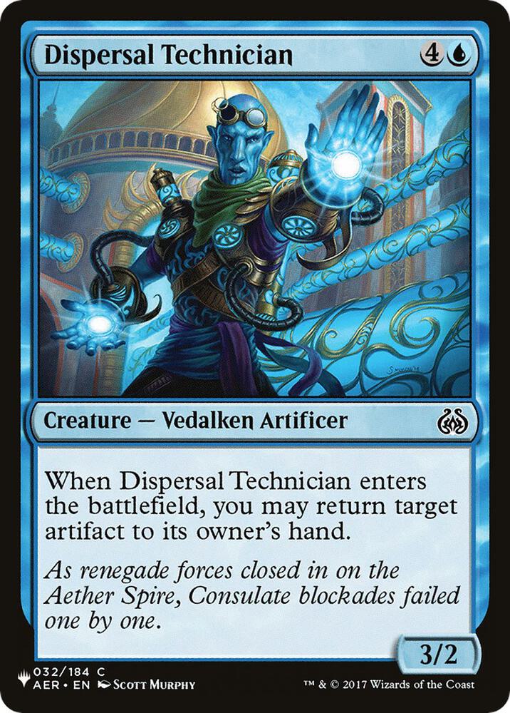 Dispersal Technician 032/184 card from The List Reprints