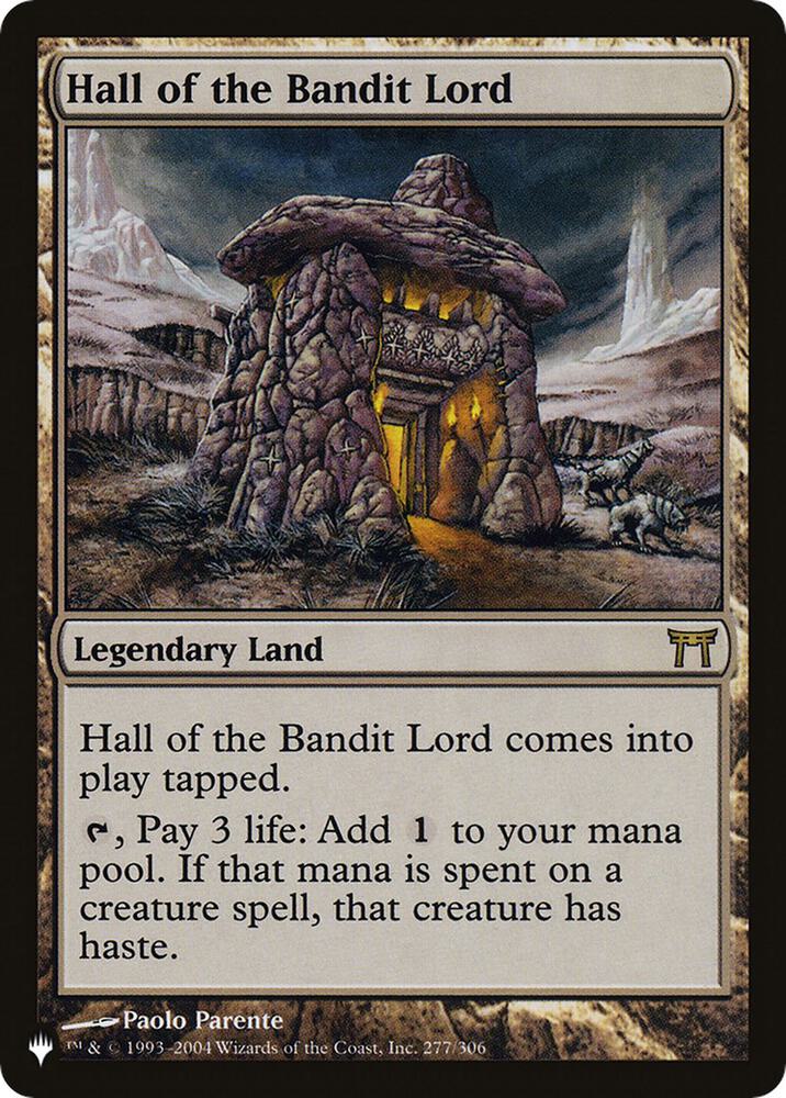 Hall of the Bandit Lord 277/306 card from The List Reprints