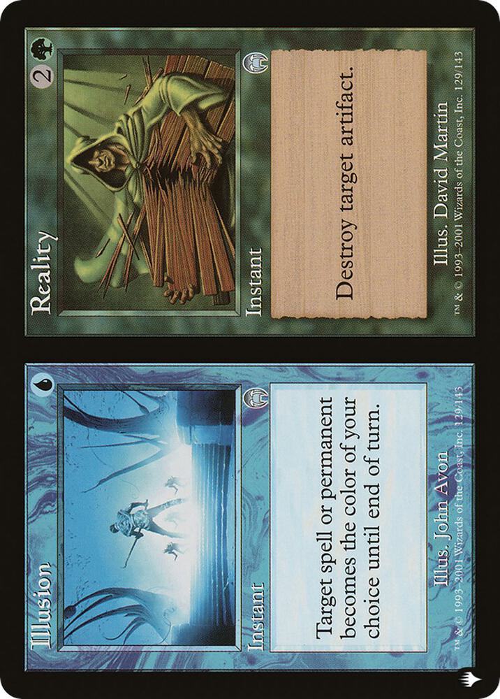 Illusion // Reality 129/143 card from The List Reprints