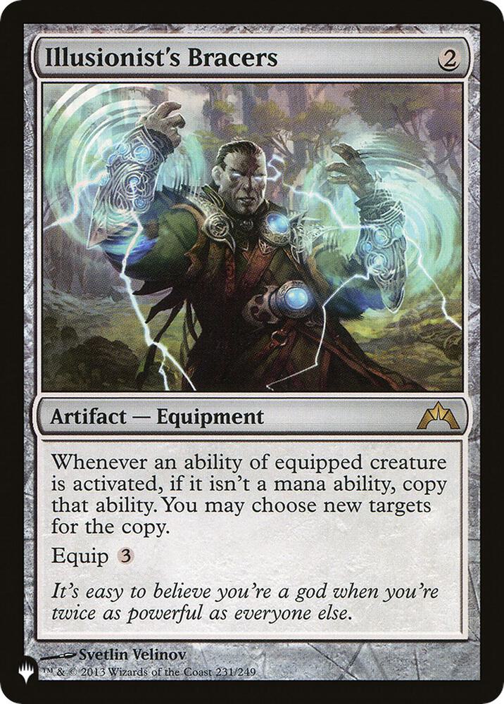 Illusionist's Bracers 231/249 card from The List Reprints