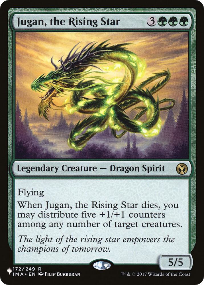 Jugan, the Rising Star 172/249 card from The List Reprints