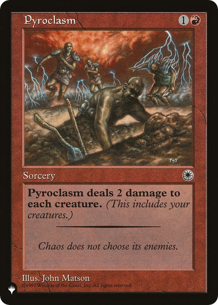Pyroclasm card from The List Reprints