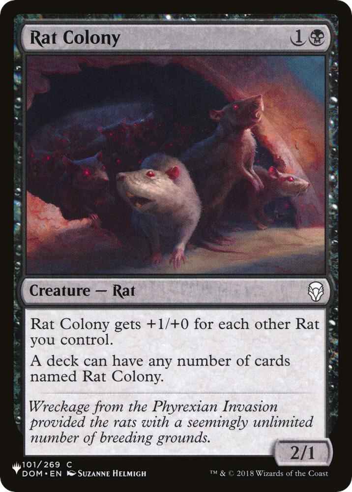 Rat Colony 101/269 card from The List Reprints