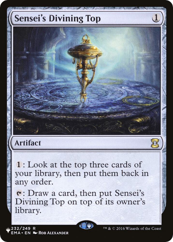 Sensei's Divining Top 232/249 card from The List Reprints
