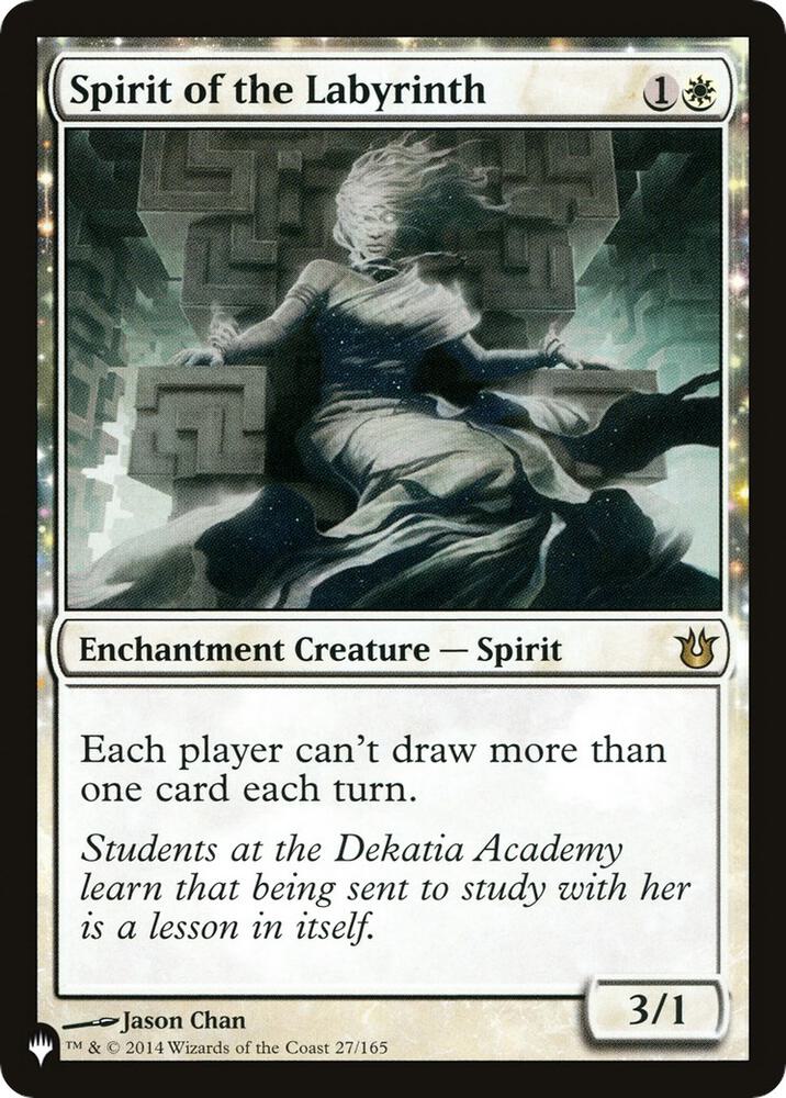 Spirit of the Labyrinth 27/165 card from The List Reprints