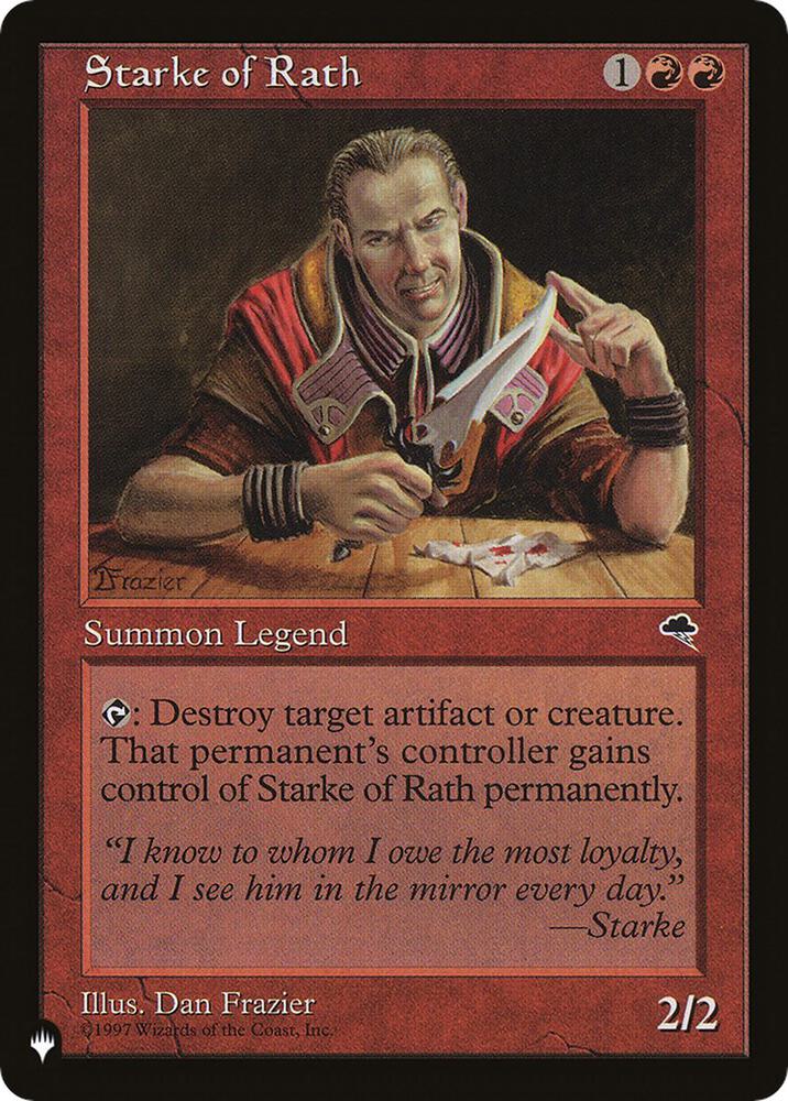 Starke of Rath card from The List Reprints