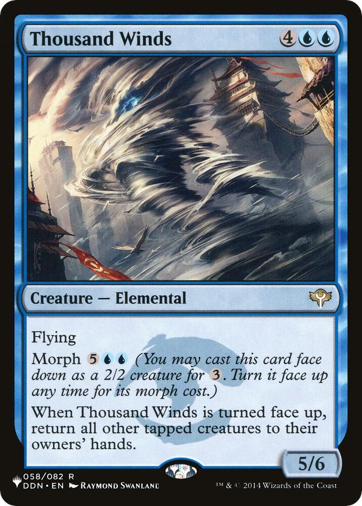 Thousand Winds 058/082 card from The List Reprints