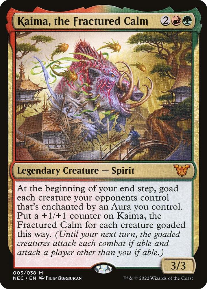 Kaima, the Fractured Calm 3 card from Commander: Kamigawa: Neon Dynasty