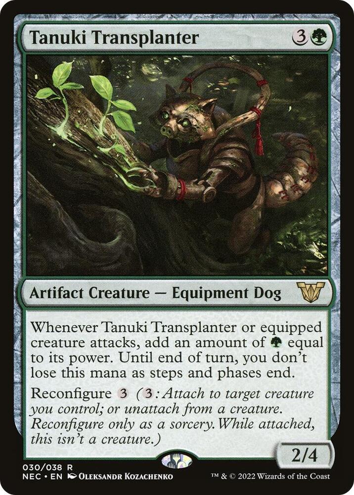 Tanuki Transplanter 30 card from Commander: Kamigawa: Neon Dynasty