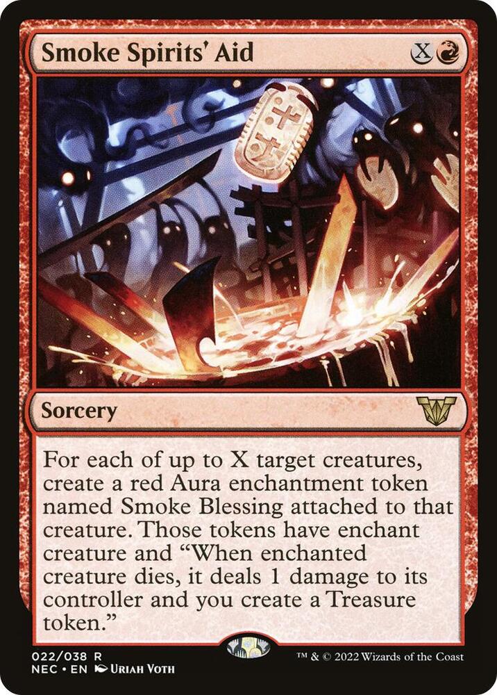 Smoke Spirits' Aid 22 card from Commander: Kamigawa: Neon Dynasty