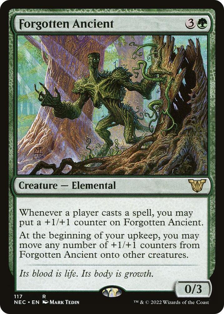 Forgotten Ancient 117 card from Commander: Kamigawa: Neon Dynasty