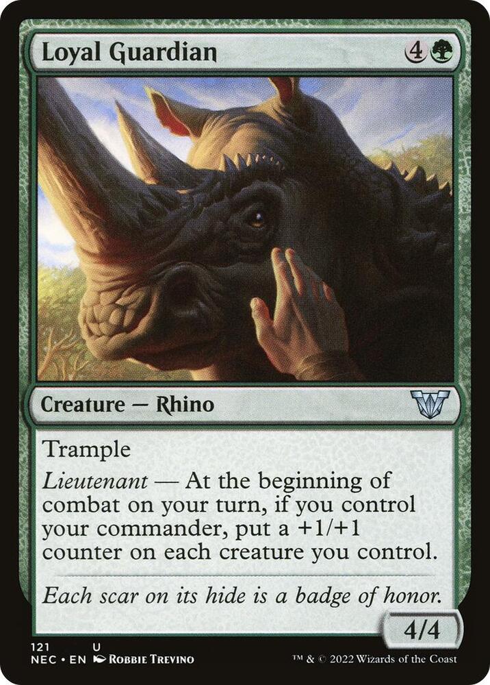 Loyal Guardian 121 card from Commander: Kamigawa: Neon Dynasty