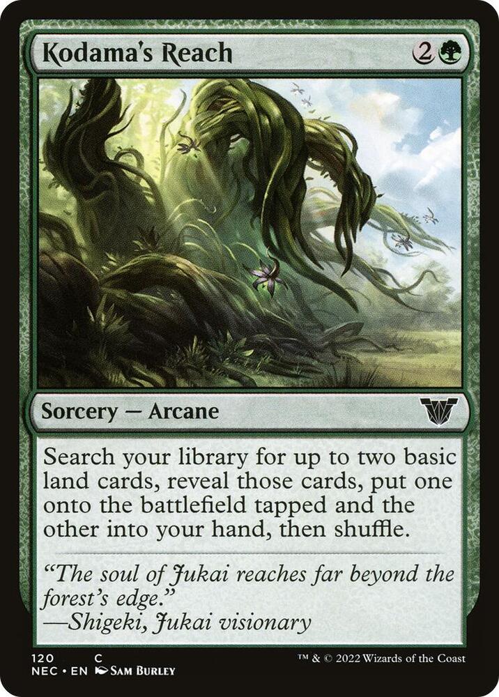Kodama's Reach 120 card from Commander: Kamigawa: Neon Dynasty