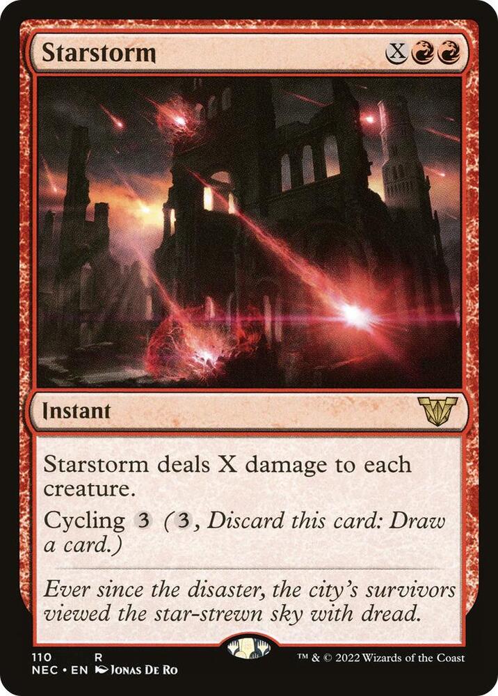 Starstorm 110 card from Commander: Kamigawa: Neon Dynasty