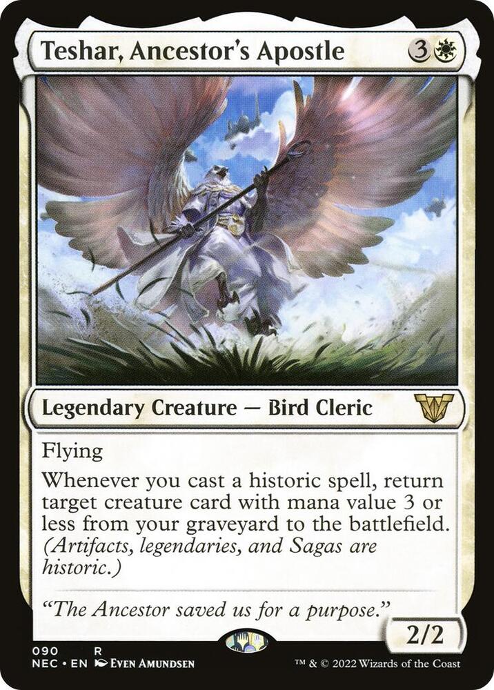 Teshar, Ancestor's Apostle 90 card from Commander: Kamigawa: Neon Dynasty