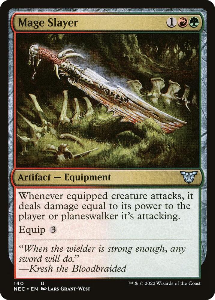 Mage Slayer 140 card from Commander: Kamigawa: Neon Dynasty
