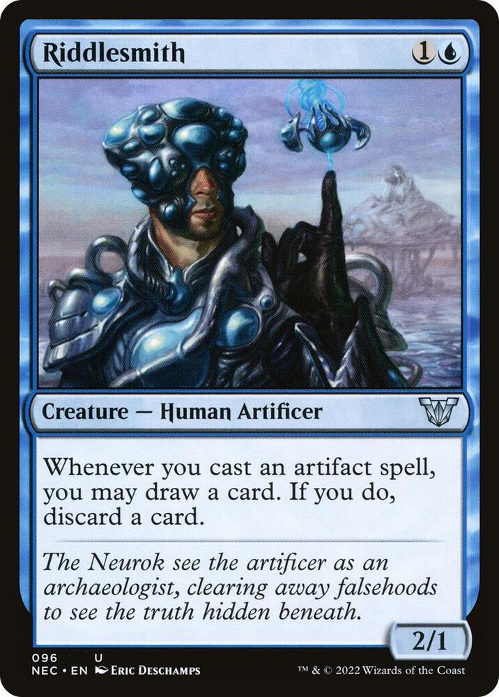 Riddlesmith 96 card from Commander: Kamigawa: Neon Dynasty