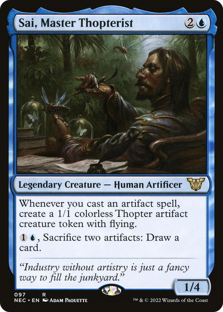 Sai, Master Thopterist 97 card from Commander: Kamigawa: Neon Dynasty