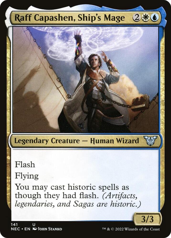 Raff Capashen, Ship's Mage 141 card from Commander: Kamigawa: Neon Dynasty