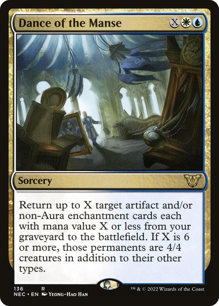 Dance of the Manse 136 card from Commander: Kamigawa: Neon Dynasty