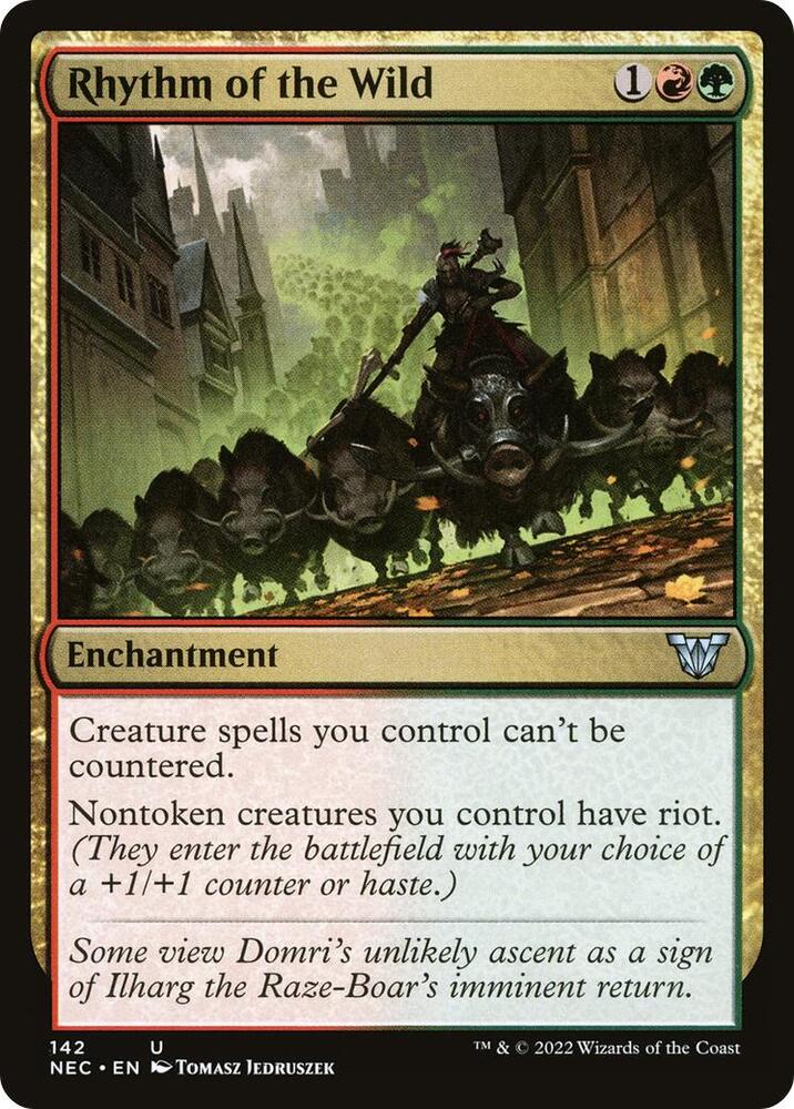 Rhythm of the Wild 142 card from Commander: Kamigawa: Neon Dynasty