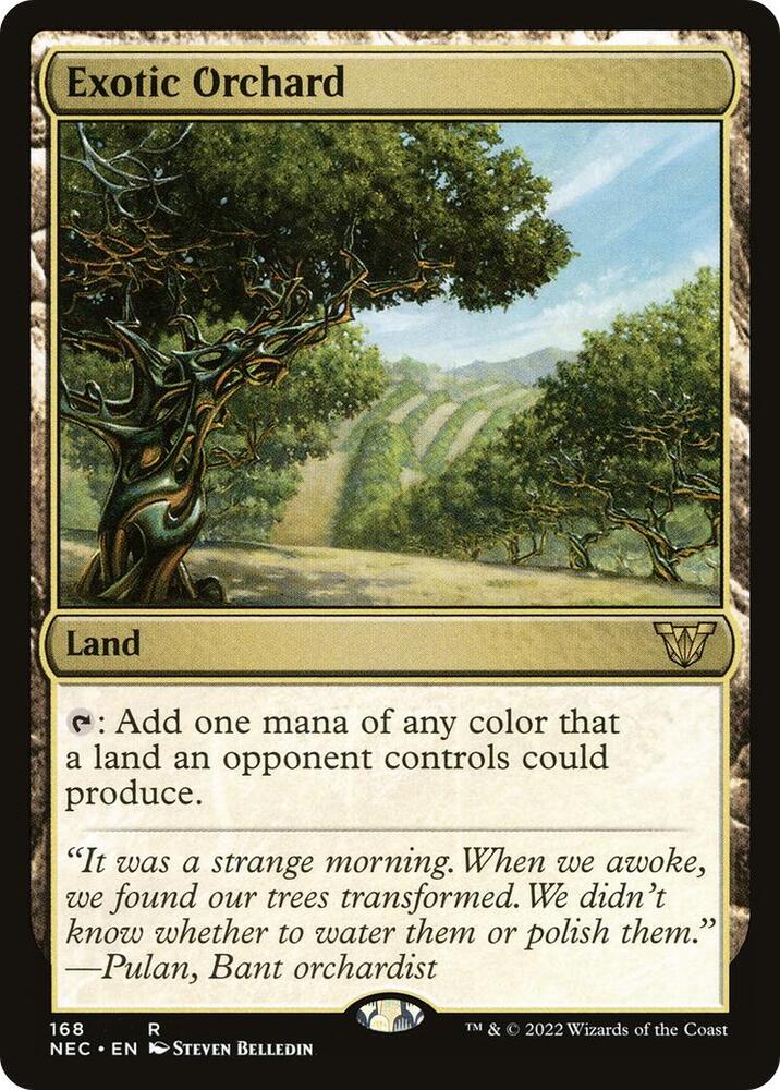 Exotic Orchard 168 card from Commander: Kamigawa: Neon Dynasty