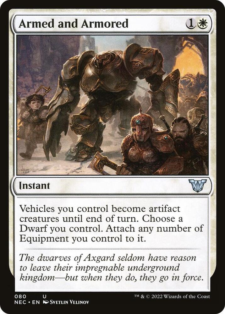 Armed and Armored 80 card from Commander: Kamigawa: Neon Dynasty