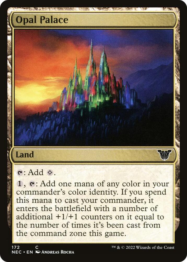 Opal Palace 172 card from Commander: Kamigawa: Neon Dynasty