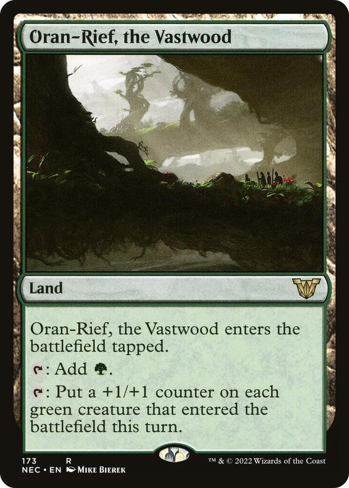 Oran-Rief, the Vastwood 173 card from Commander: Kamigawa: Neon Dynasty
