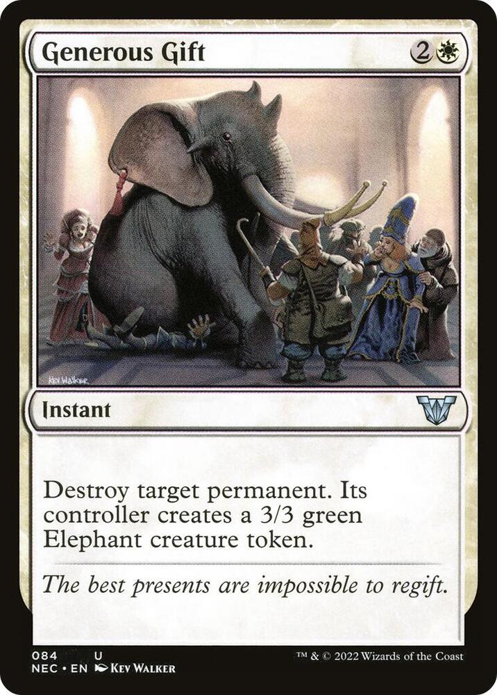 Generous Gift 84 card from Commander: Kamigawa: Neon Dynasty