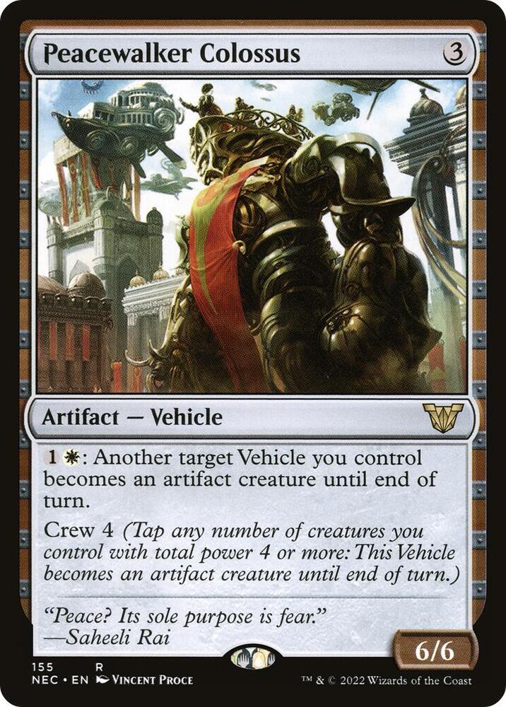 Peacewalker Colossus 155 card from Commander: Kamigawa: Neon Dynasty