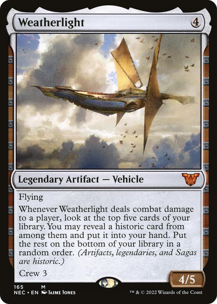 Weatherlight 165 card from Commander: Kamigawa: Neon Dynasty