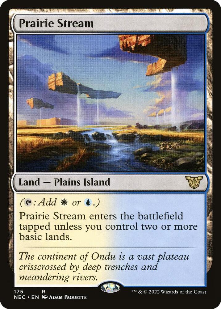 Prairie Stream 175 card from Commander: Kamigawa: Neon Dynasty