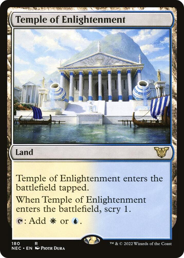 Temple of Enlightenment 180 card from Commander: Kamigawa: Neon Dynasty