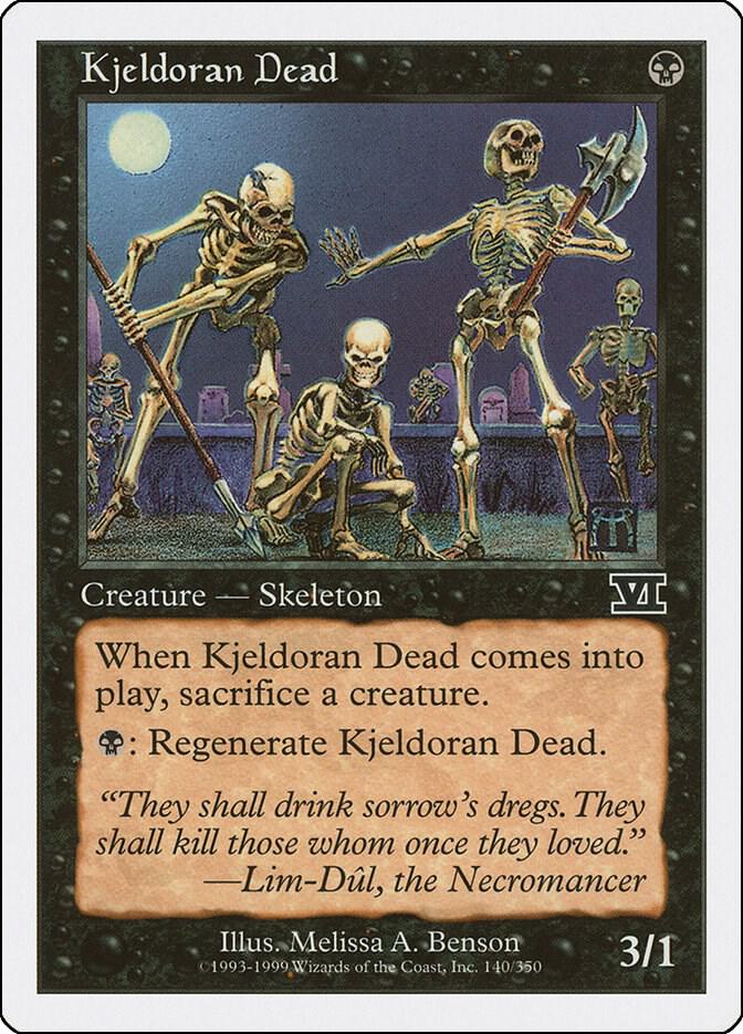 Kjeldoran Dead 140 card from Classic Sixth Edition