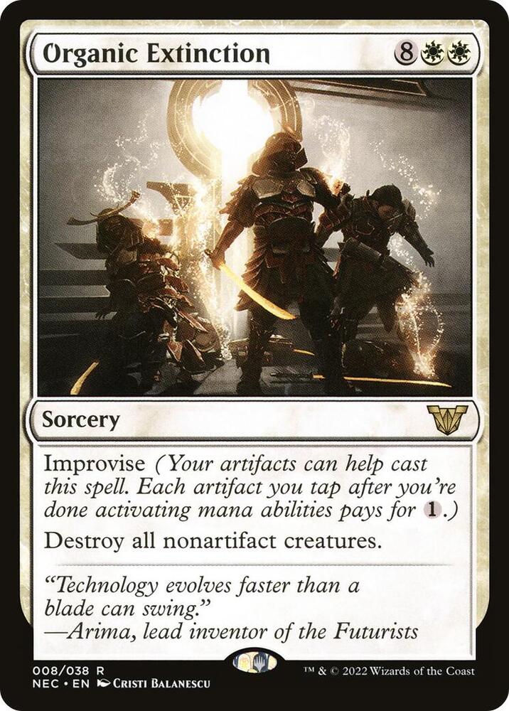 Organic Extinction 8 card from Commander: Kamigawa: Neon Dynasty
