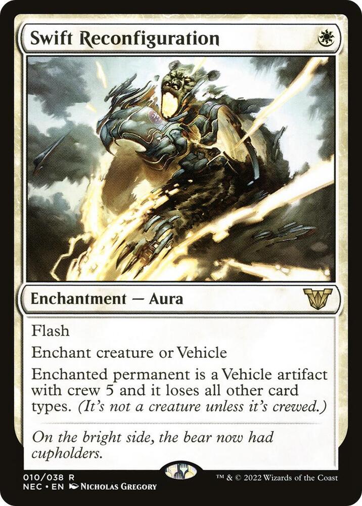 Swift Reconfiguration 10 card from Commander: Kamigawa: Neon Dynasty