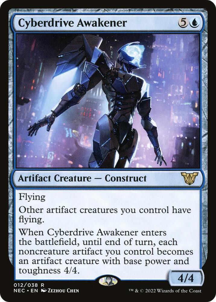 Cyberdrive Awakener 12 card from Commander: Kamigawa: Neon Dynasty