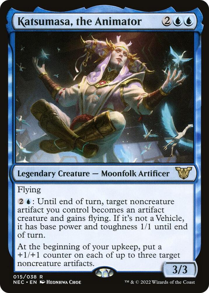 Katsumasa, the Animator 15 card from Commander: Kamigawa: Neon Dynasty
