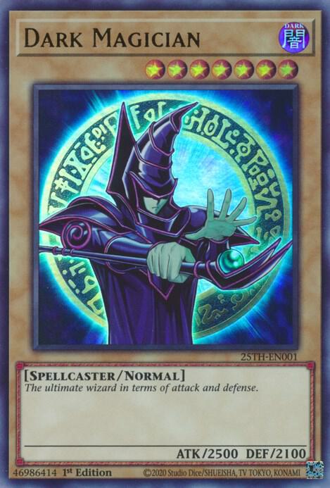 Dark Magician 25TH-EN001 card from Battle of Chaos