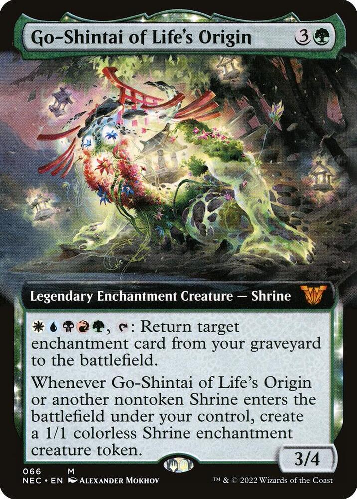 Go-Shintai of Life's Origin (Extended Art) 66 card from Commander: Kamigawa: Neon Dynasty