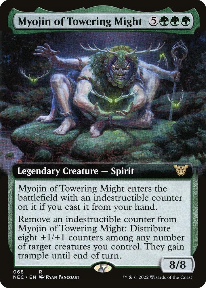 Myojin of Towering Might (Extended Art) 68 card from Commander: Kamigawa: Neon Dynasty